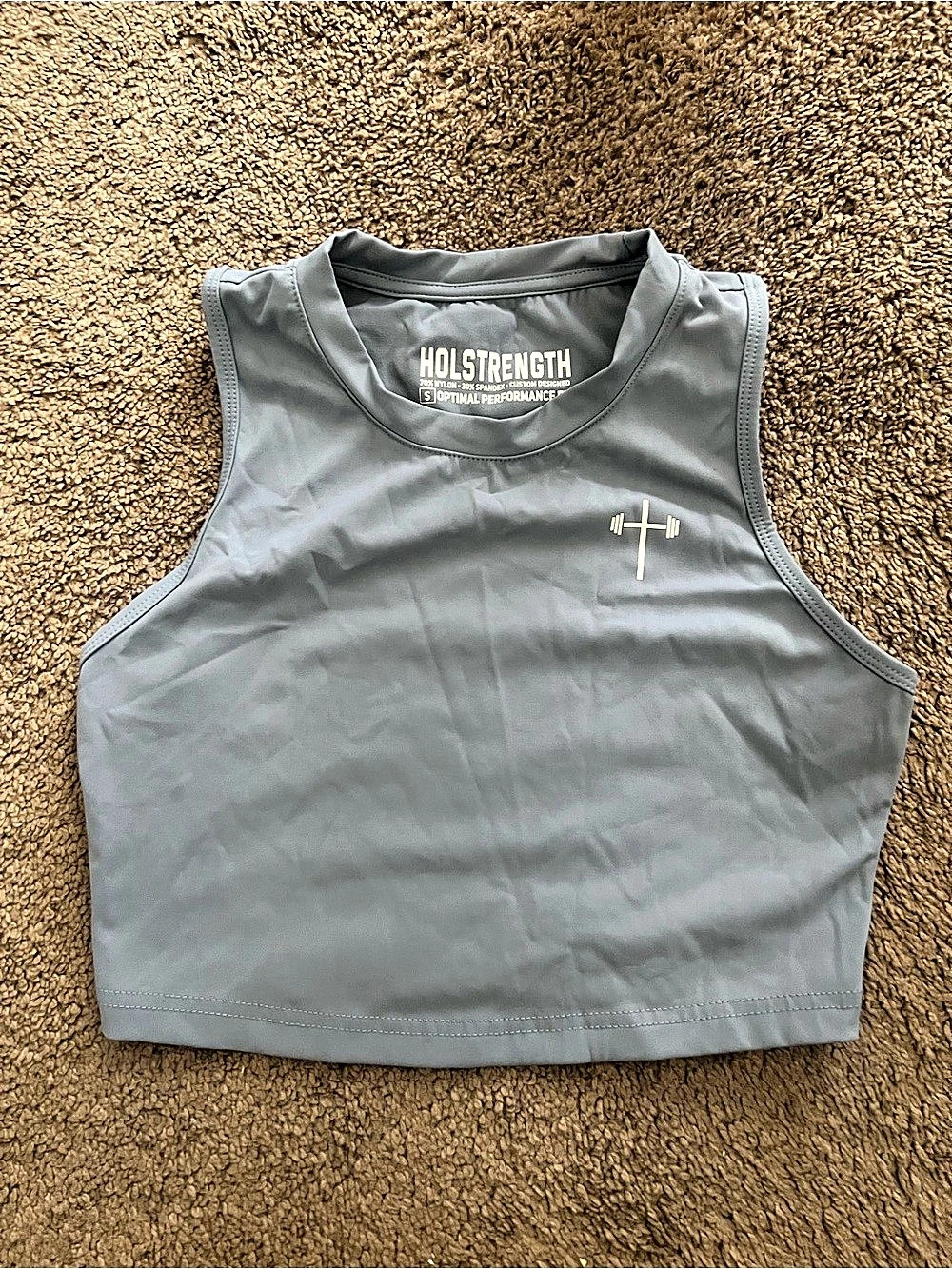 Holstrength Vital Cross Combat Top women’s Gray Athletic Tank Top Like New